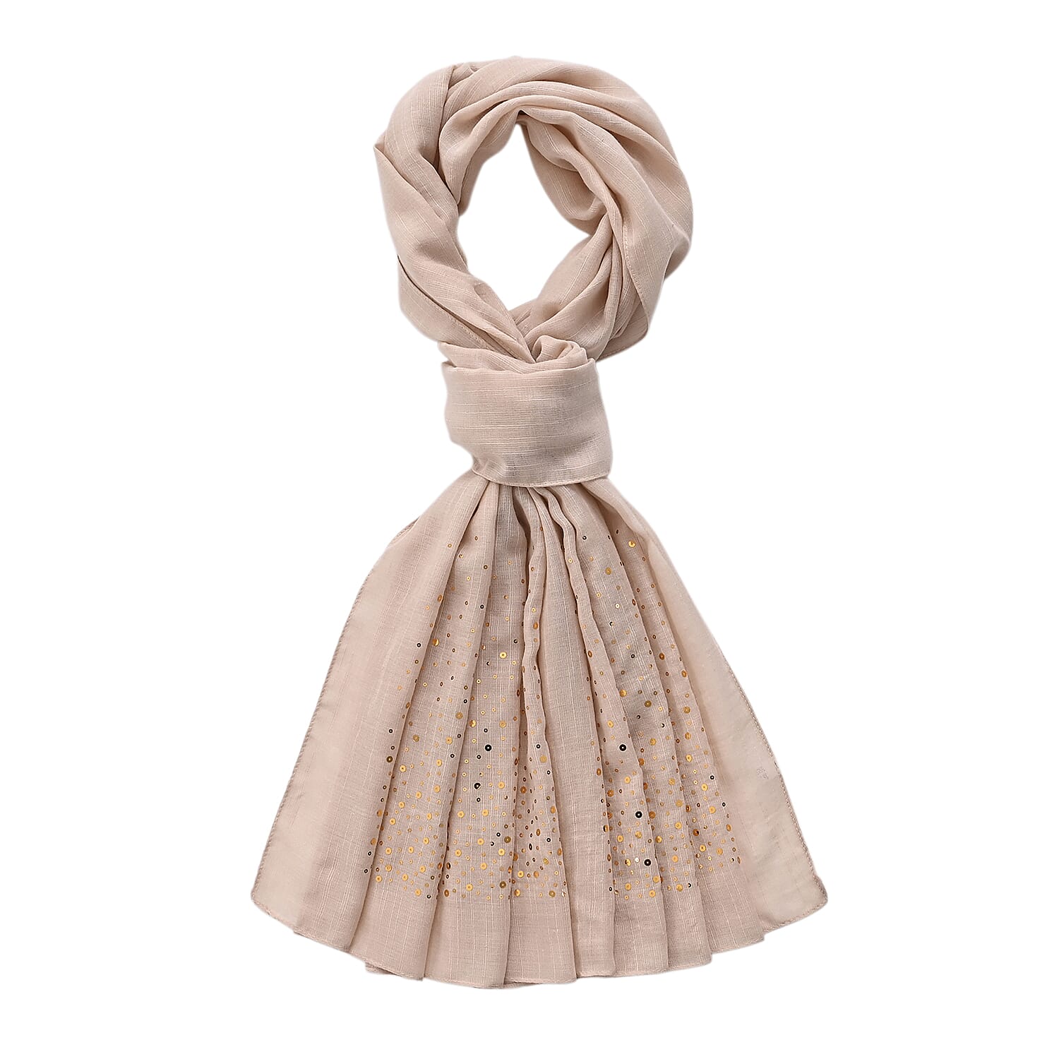 Limited Collection Sparkling Sequin Scarf (Size - One Size) - Grey
