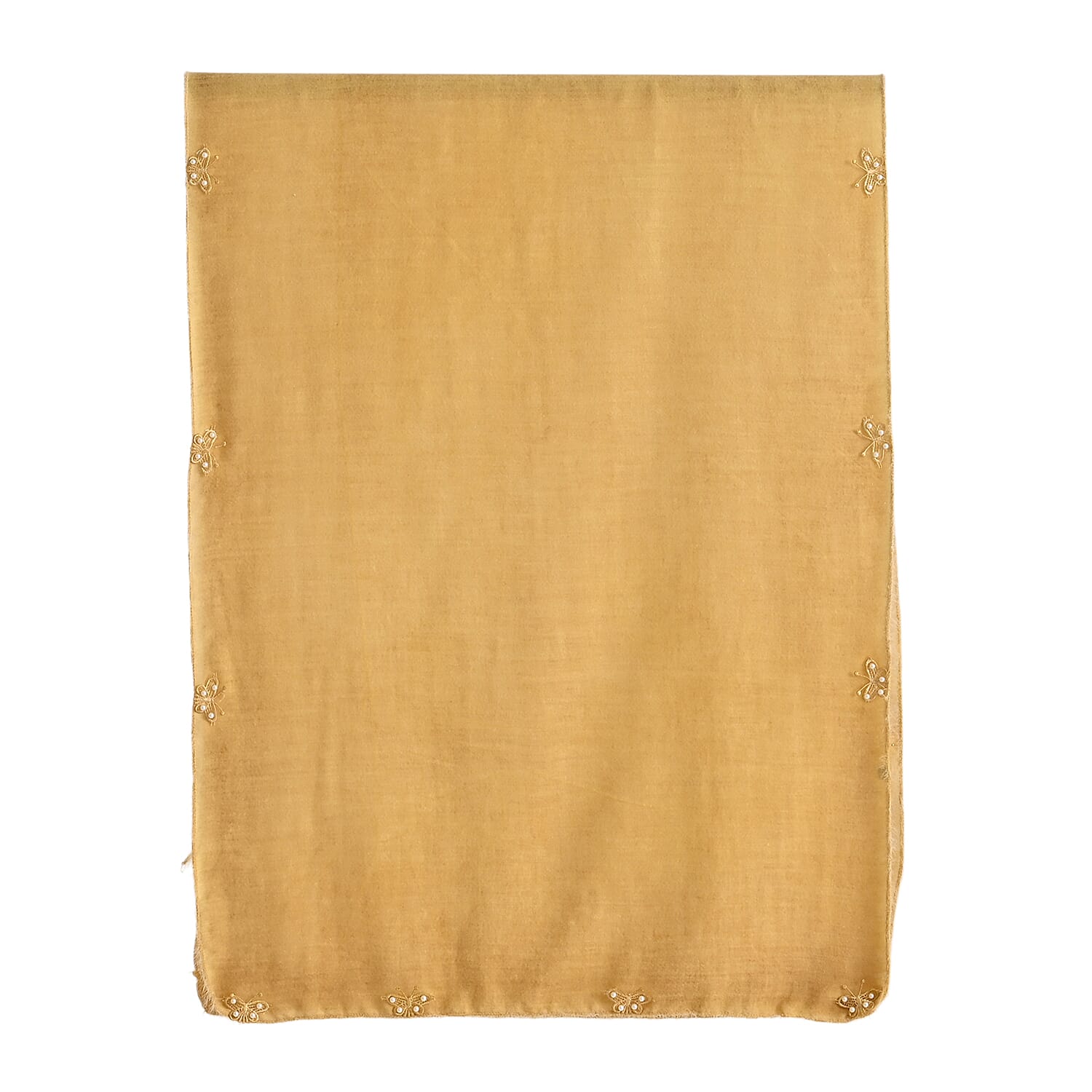 Limited Collection Embelished Season Shawl Shawl (180 x 70 Cm) - Yellow