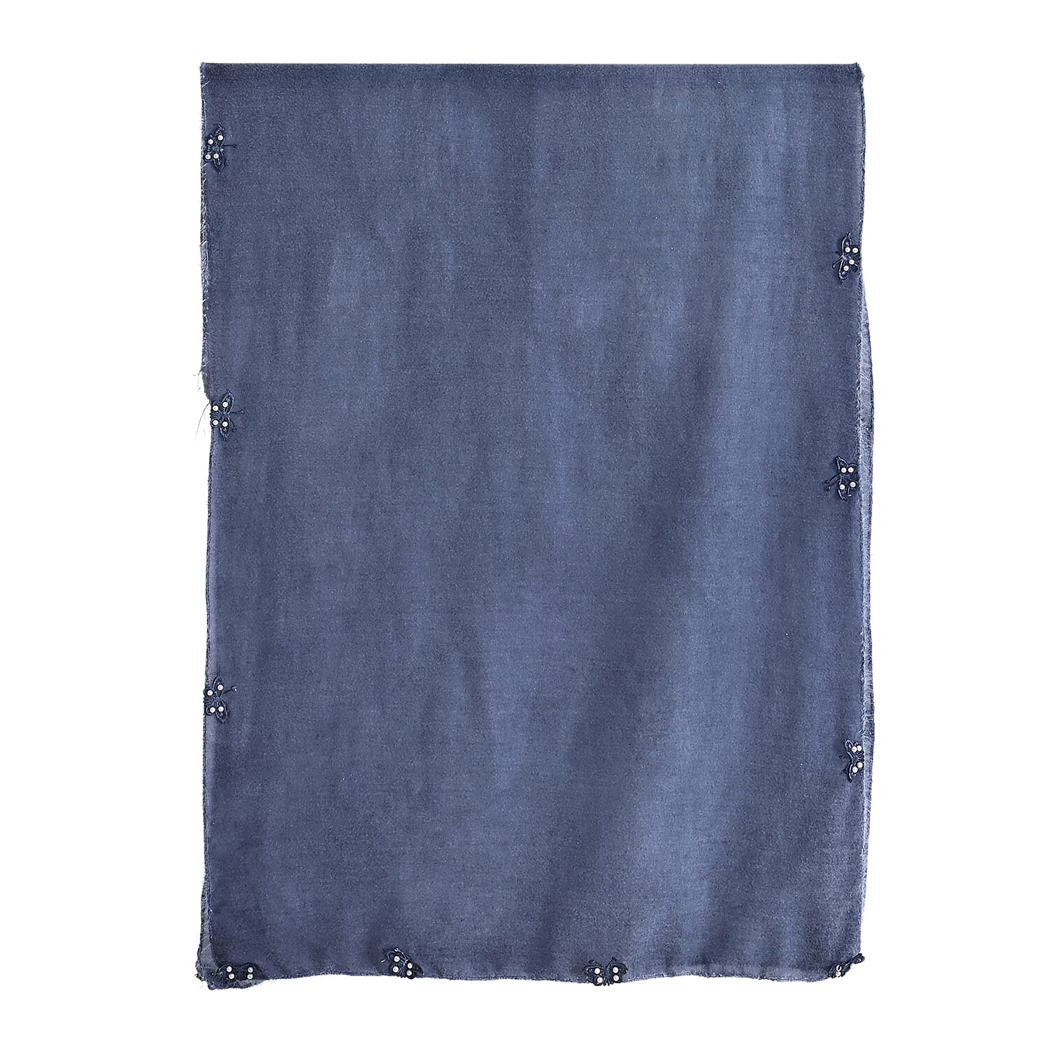 Limited Collection Embelished Season Shawl Shawl (180 x 70 Cm) - Blue