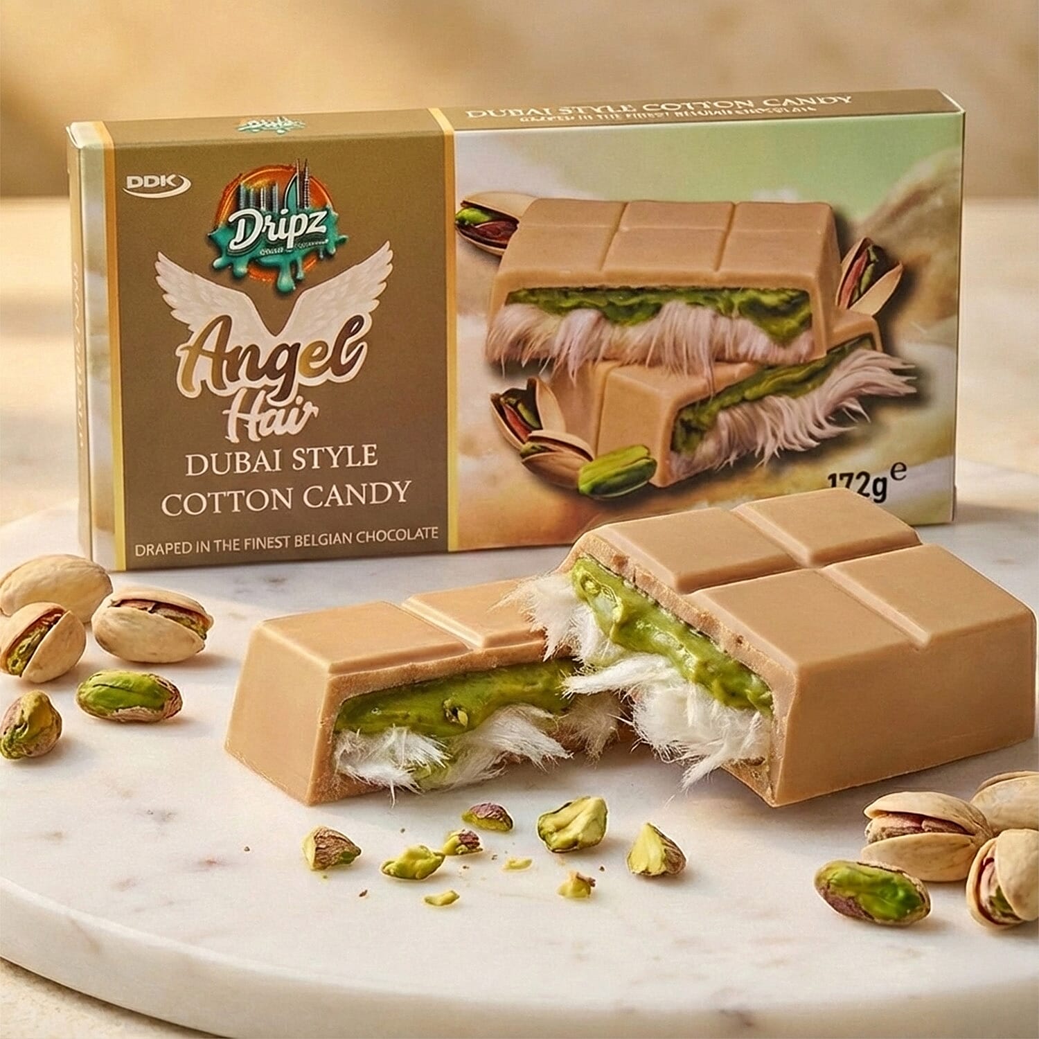 Angel Hair Dubai Style Cotton Candy - Brown