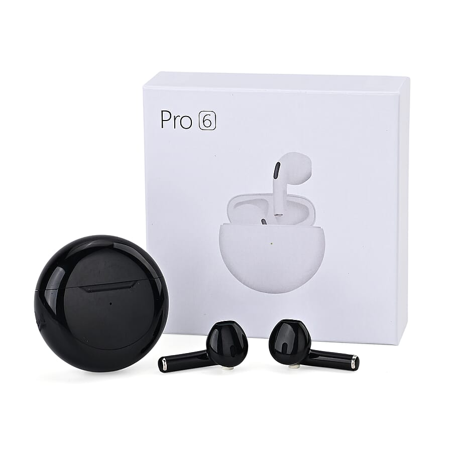 TWS True Wireless Earbuds - 150mAh Charging Case - 2-3 Hour Playtime - Black