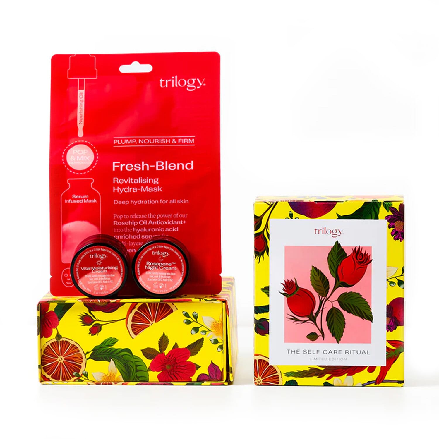 Trilogy Self Care Ritual Gift Set with Extra Fresh Blend Mask