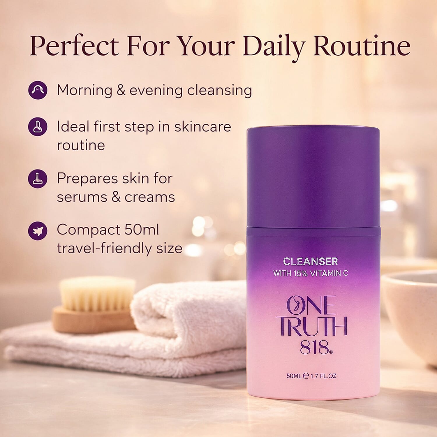 One Truth 818 Anti-Ageing Cleanser (50ml)