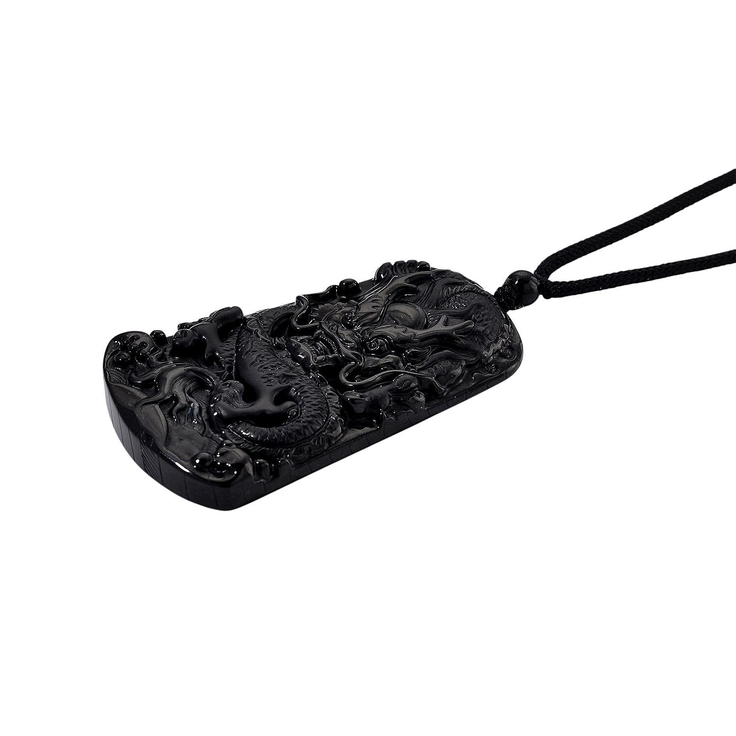 Black Jade Stone Necklace  120.000  Ct.