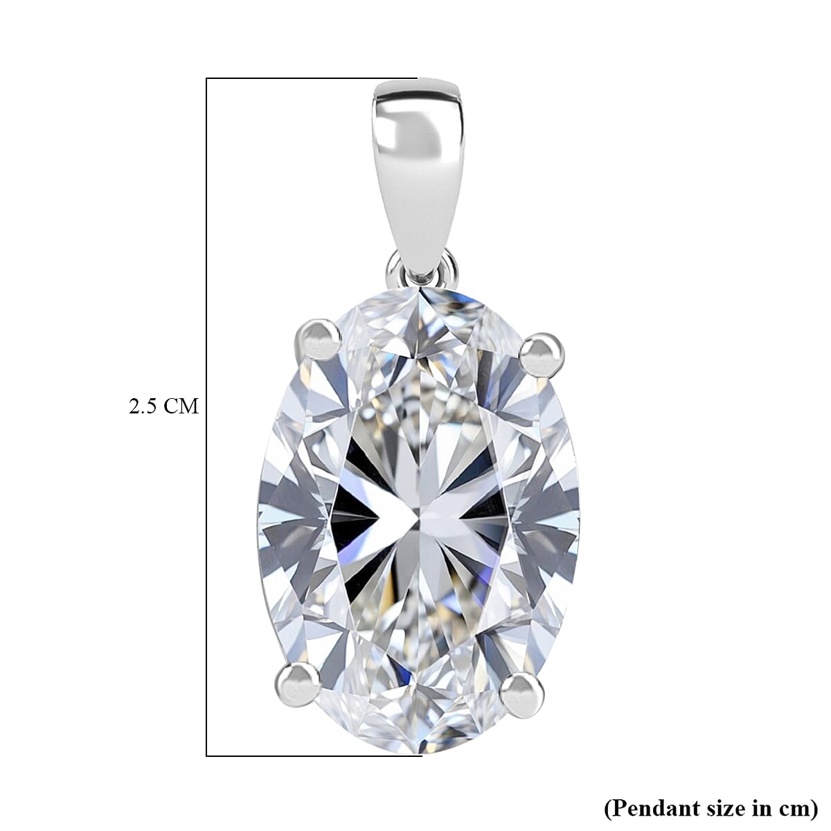 Luxuriant 950 Platinum IGI Certified Lab Grown Diamond (VS-EF) Pendant 7.00 Ct,