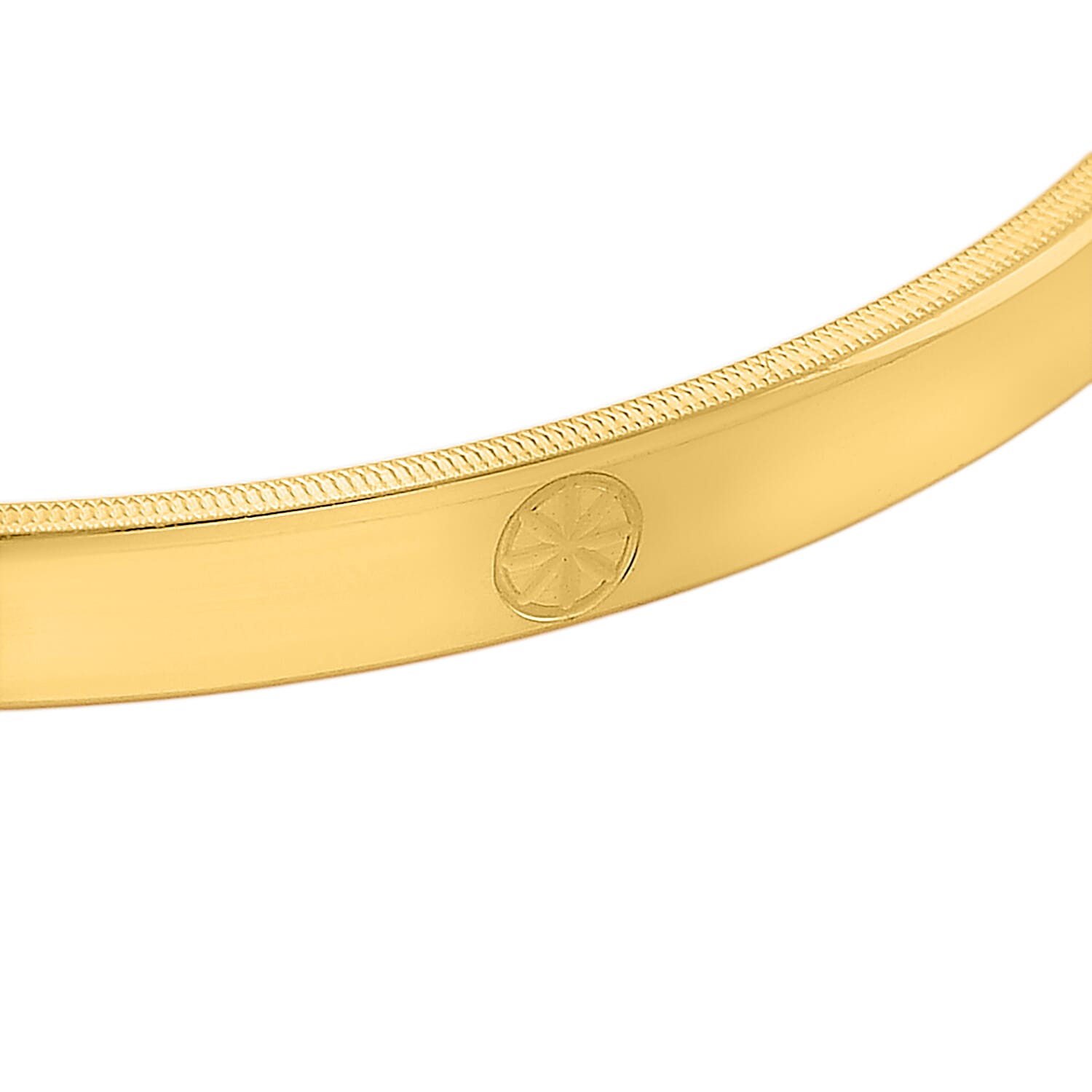 Designer Inpisred Close Out Deal  - 24K Yellow (99.9 & Purity )Gold Bangle (Size 7.5)