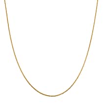First Time Ever- 24K Gold ( 99.99 % Purity) SOLID Spiga Necklace (Size 24 Adjustable) with Lobster Clasp, Gold Wt. 8.53 Gms.