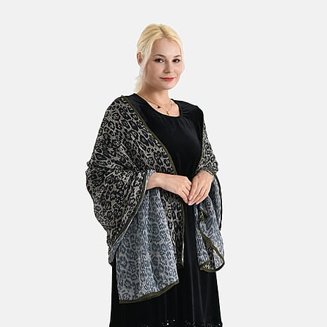 Sequin Scarf (Size - One Size) - Yellow