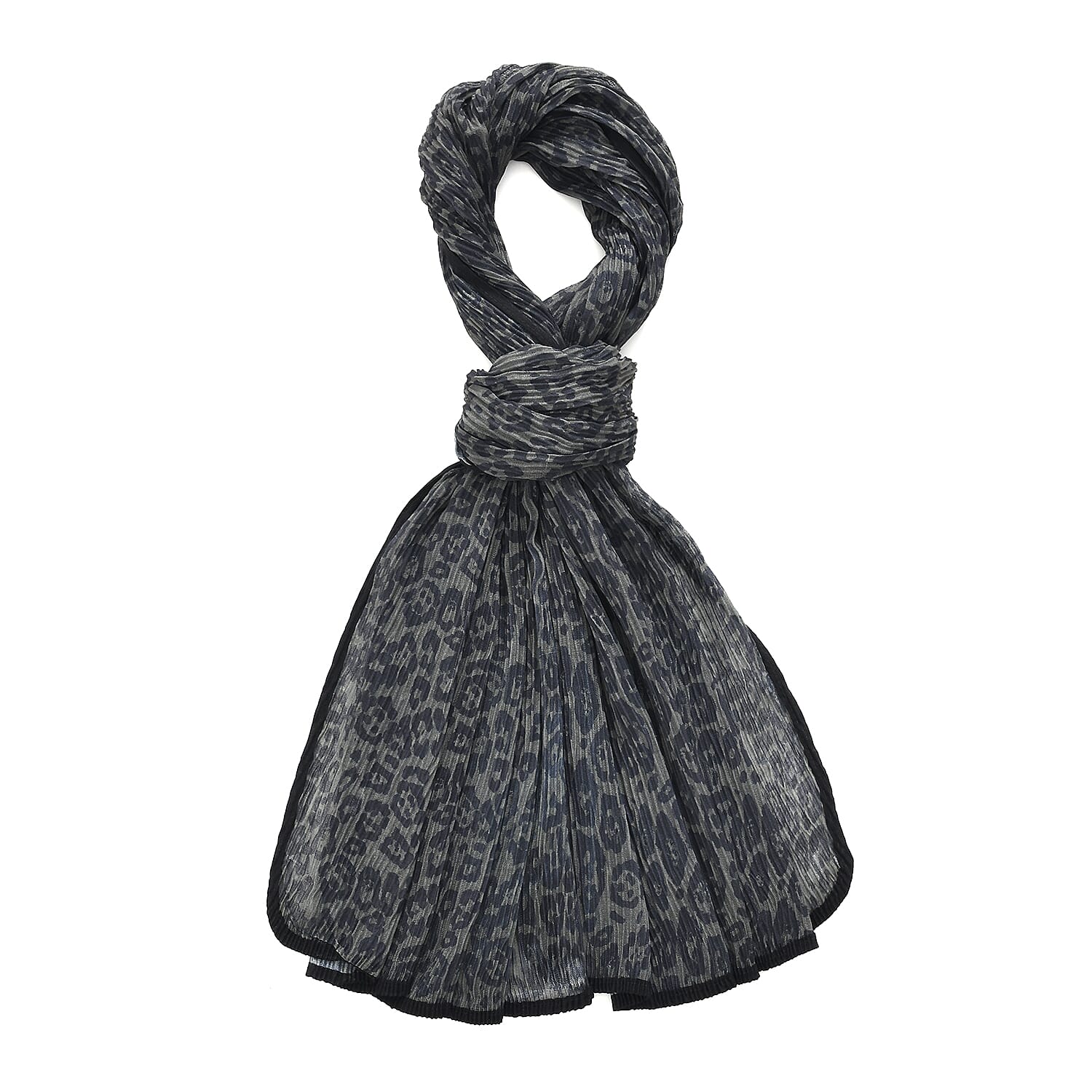 Limited Collection Leopard Print Sparkling Sequin Evening Shawl (180 x 70 cm) - Green