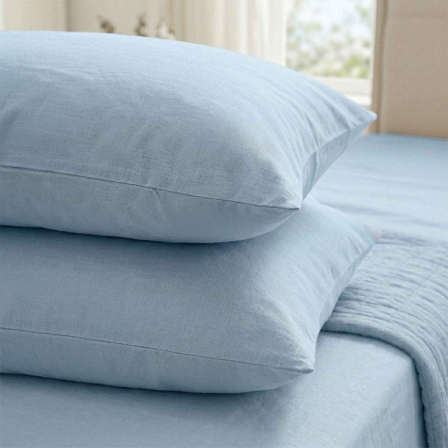 Hush Haven - Set of 4 Copper Infused Duvet Cover with 2 Pillowcases - Fitted Sheet