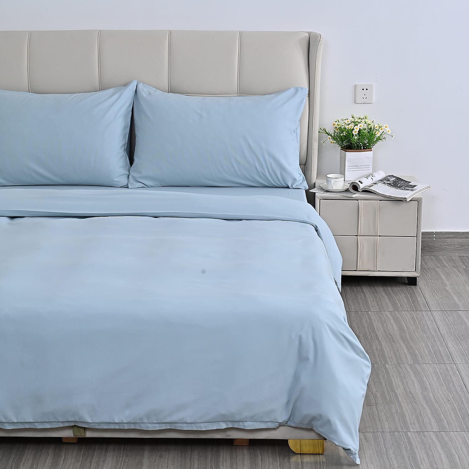 Hush-Haven-Solid-Sheet-Size-135x30-cm-Blue-Cream