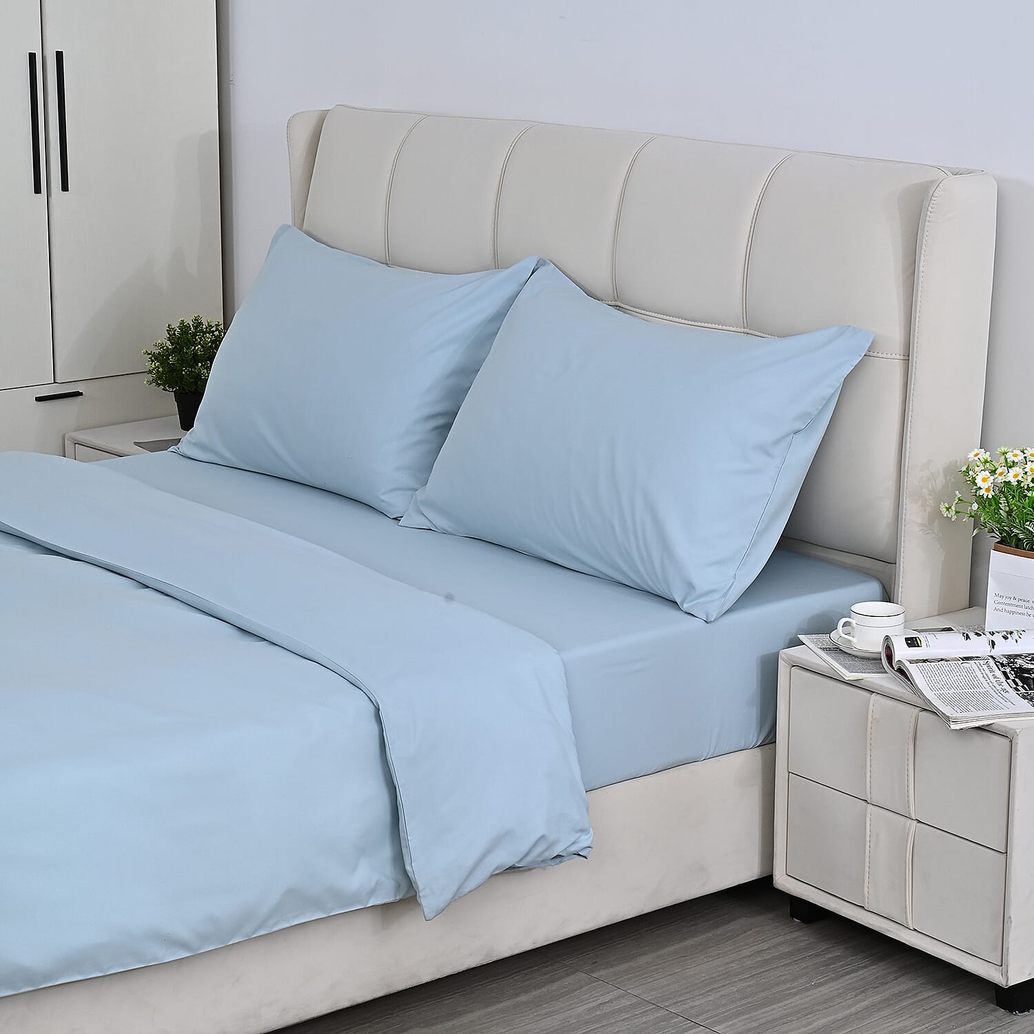 Hush-Haven-Solid-Sheet-Size-135x30-cm-Blue-Cream