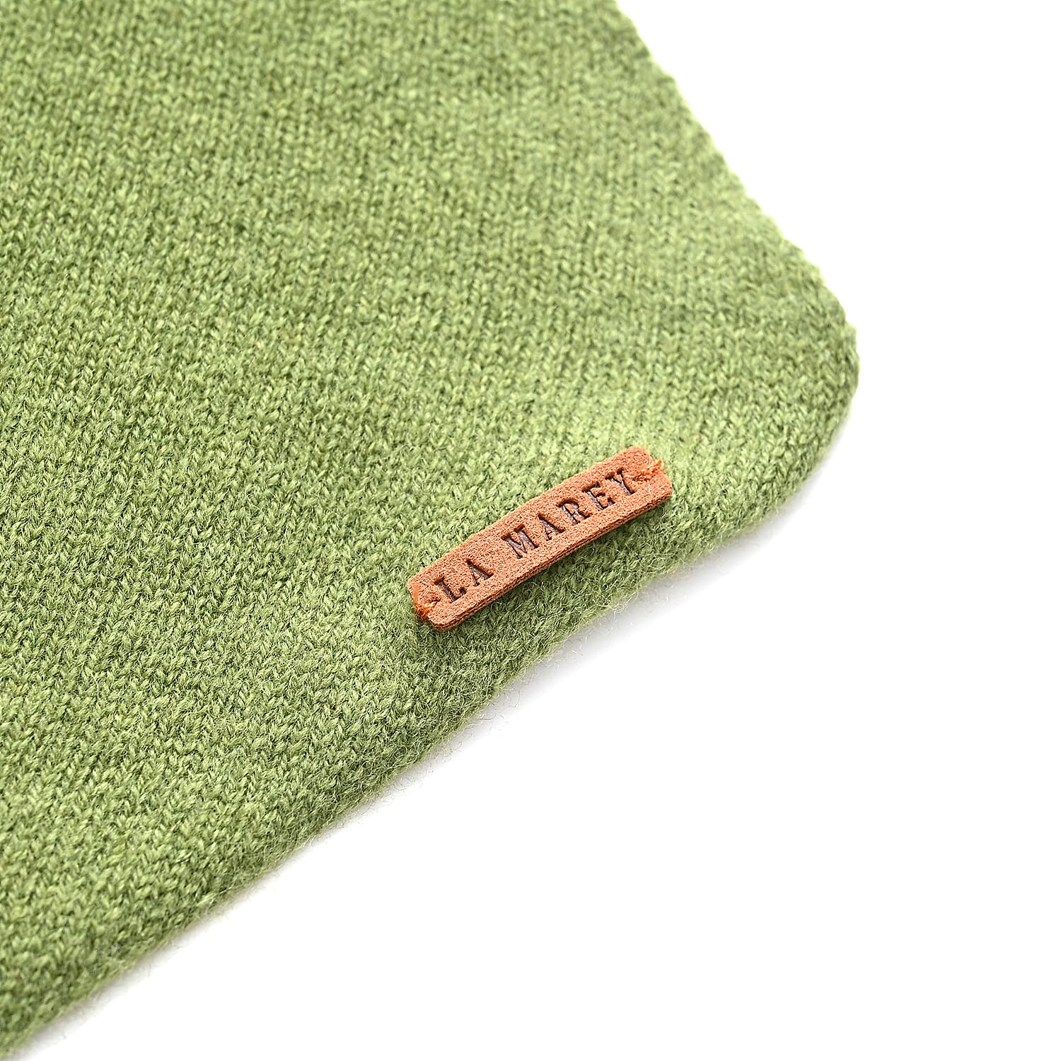 La Marey 100% Super Soft Wool Triangle Neck Scarf (103 x 34cm, One Size) - Green