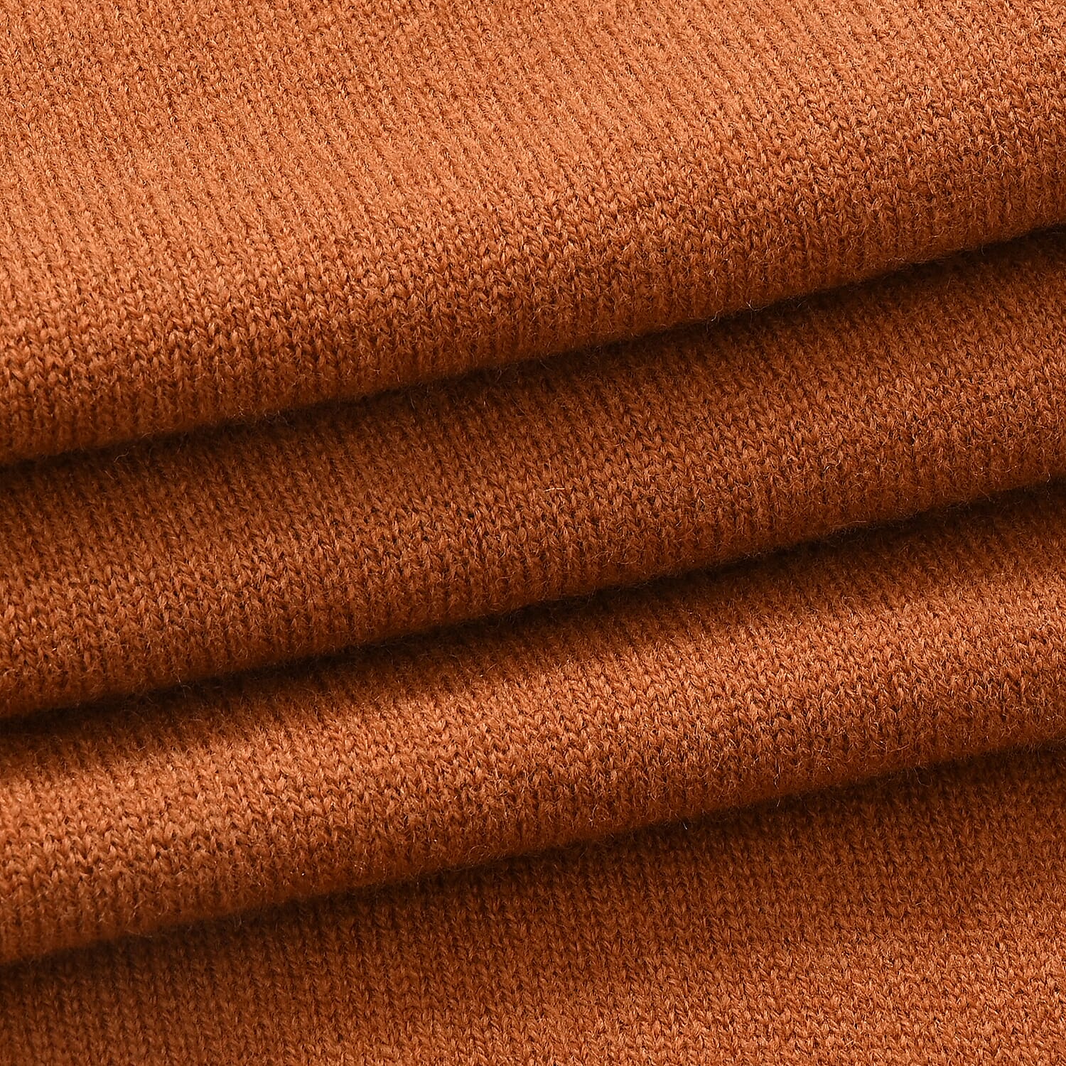 La Marey 100% Super Soft Wool Triangle Neck Scarf (103 x 34cm, One Size) - Orange