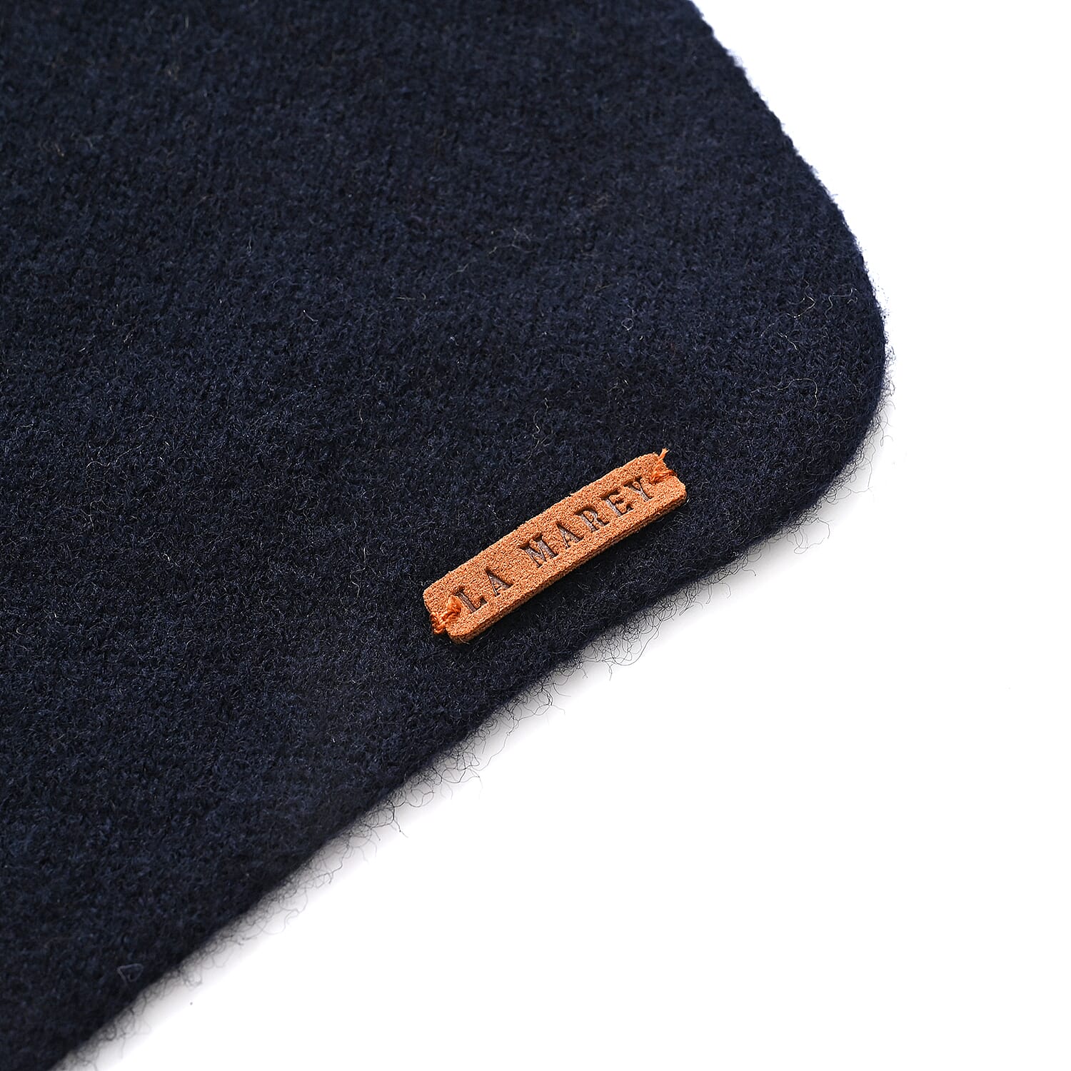 La Marey 100% Super Soft Wool Triangle Neck Scarf (103 x 34cm, One Size) - Blue