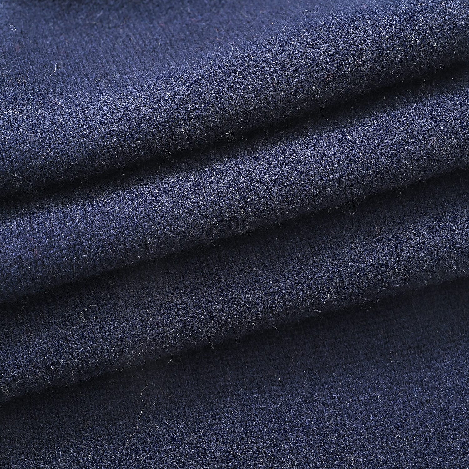 La Marey 100% Super Soft Wool Triangle Neck Scarf (103 x 34cm, One Size) - Blue