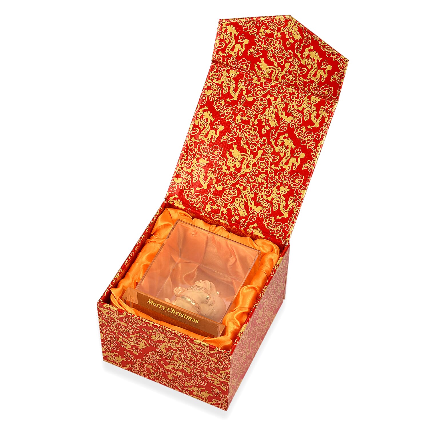 Christmas Gift Deal- 24K Yellow Gold Santa Claus Ornament