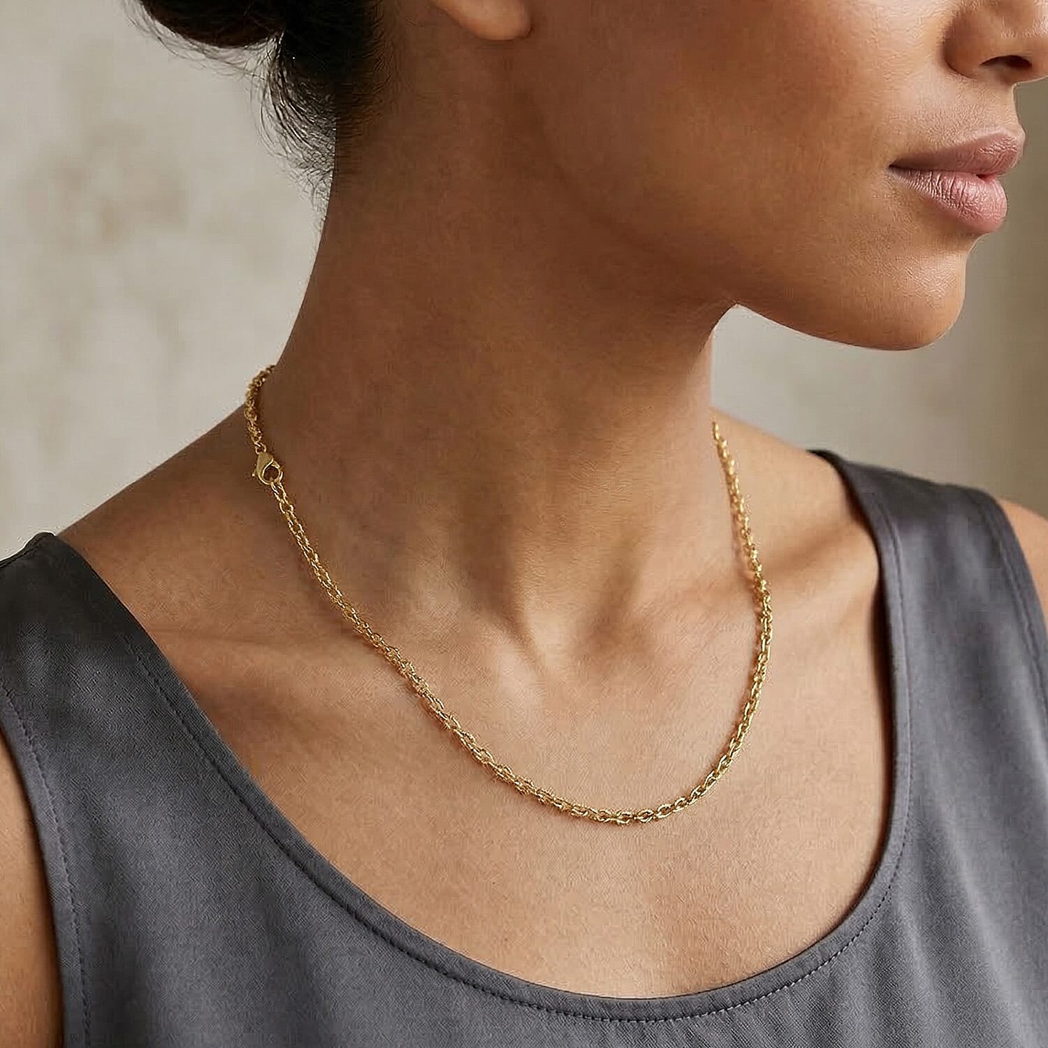 Close Out Deal - Sterling Silver Romy Chain with Spring Ring Clasp