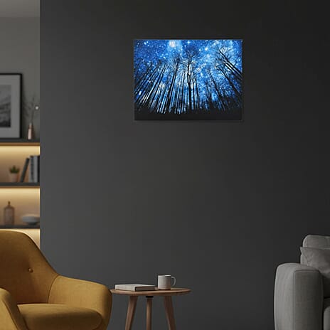 Bliss - Beyond Under the Stars (Blue Forest Landscape) Wall Art (30x40cm)