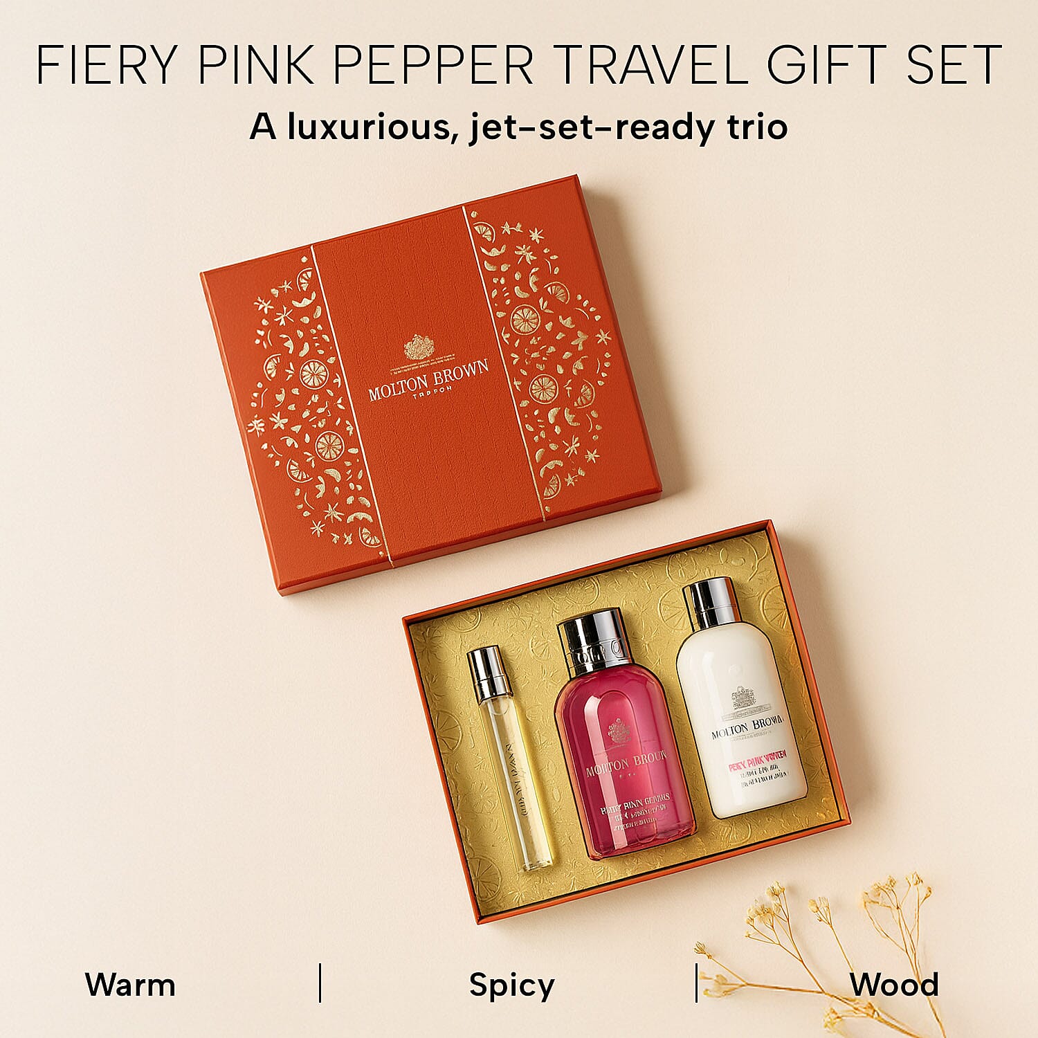 Molton Brown Fiery Pink Pepper Travel Gift Set