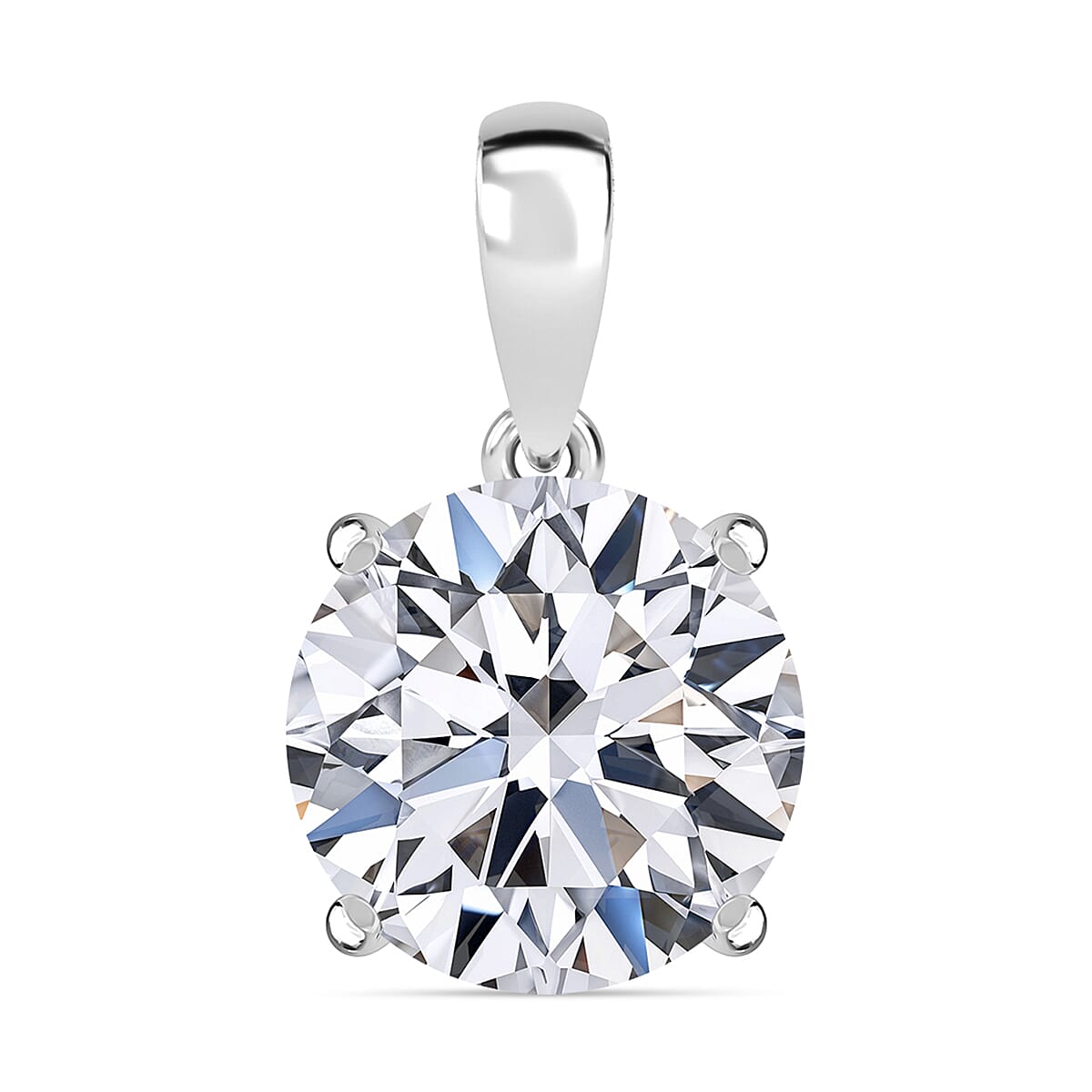 Luxuriant 950 Platinum IGI Certified Lab Grown Diamond (VS-EF) Pendant 5.00 Ct.