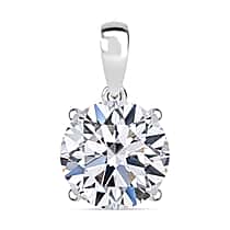LUXURIANT 5 Ct. Lab Grown Diamond Brilliant Cut Solitaire Pendant in 950 Platinum IGI Certified (VS/EF)