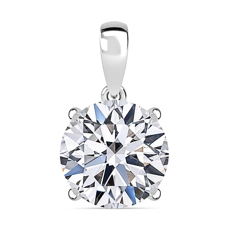 LUXURIANT 5 Ct. Lab Grown Diamond Brilliant Cut Solitaire Pendant in 950 Platinum IGI Certified (VS/EF)