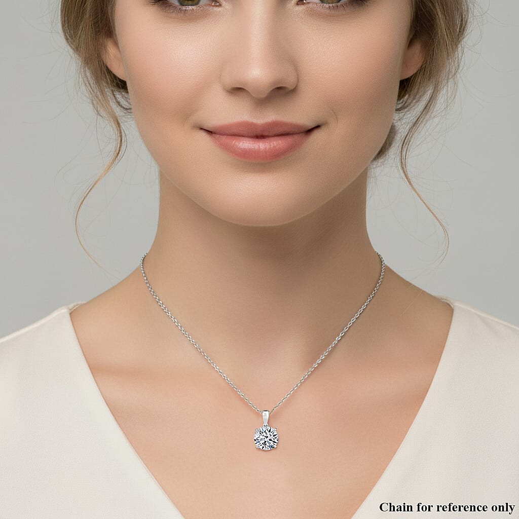Luxuriant 950 Platinum IGI Certified Lab Grown Diamond (VS-EF) Pendant 5.00 Ct.
