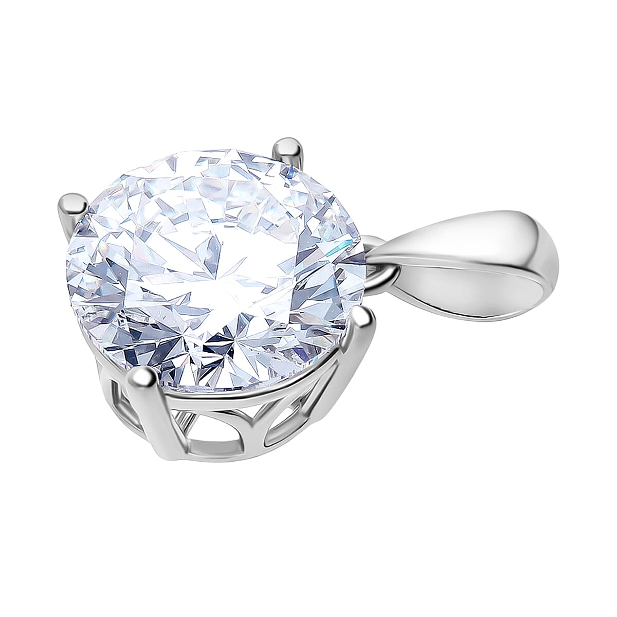 Luxuriant 950 Platinum IGI Certified Lab Grown Diamond (VS-EF) Pendant 5.00 Ct.