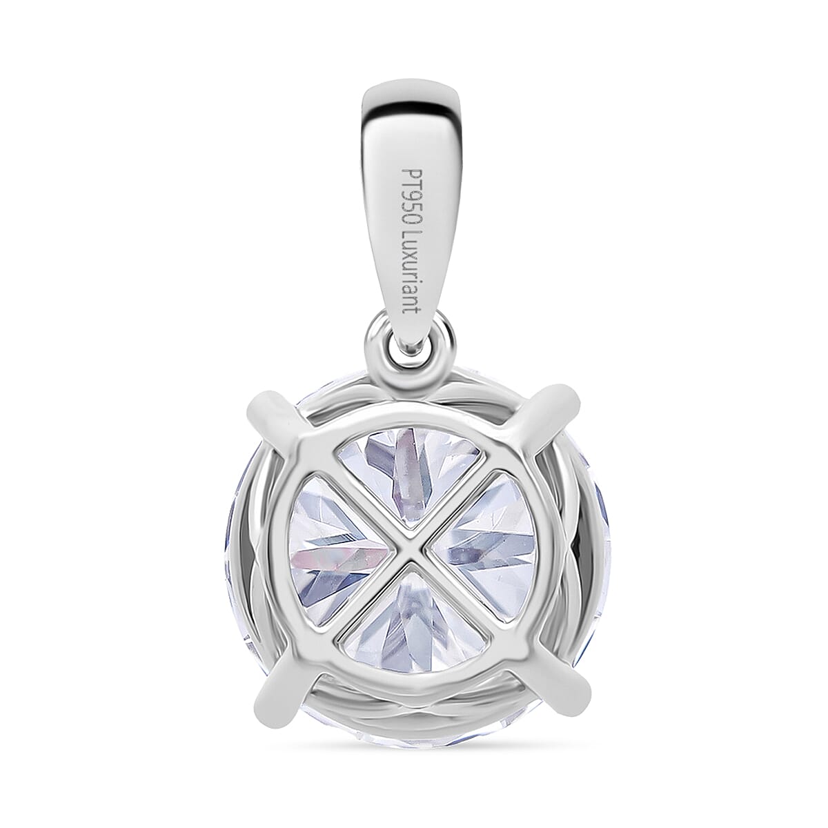 Luxuriant 950 Platinum IGI Certified Lab Grown Diamond (VS-EF) Pendant 5.00 Ct.