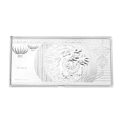 White Silver (99.9% Purity) Embossed Unicorn Collectable