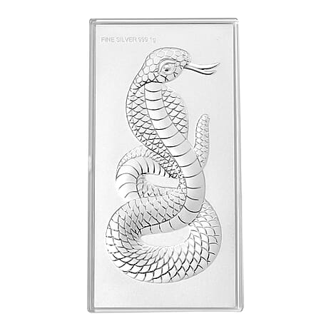 999 Sterling Silver Snake Bar