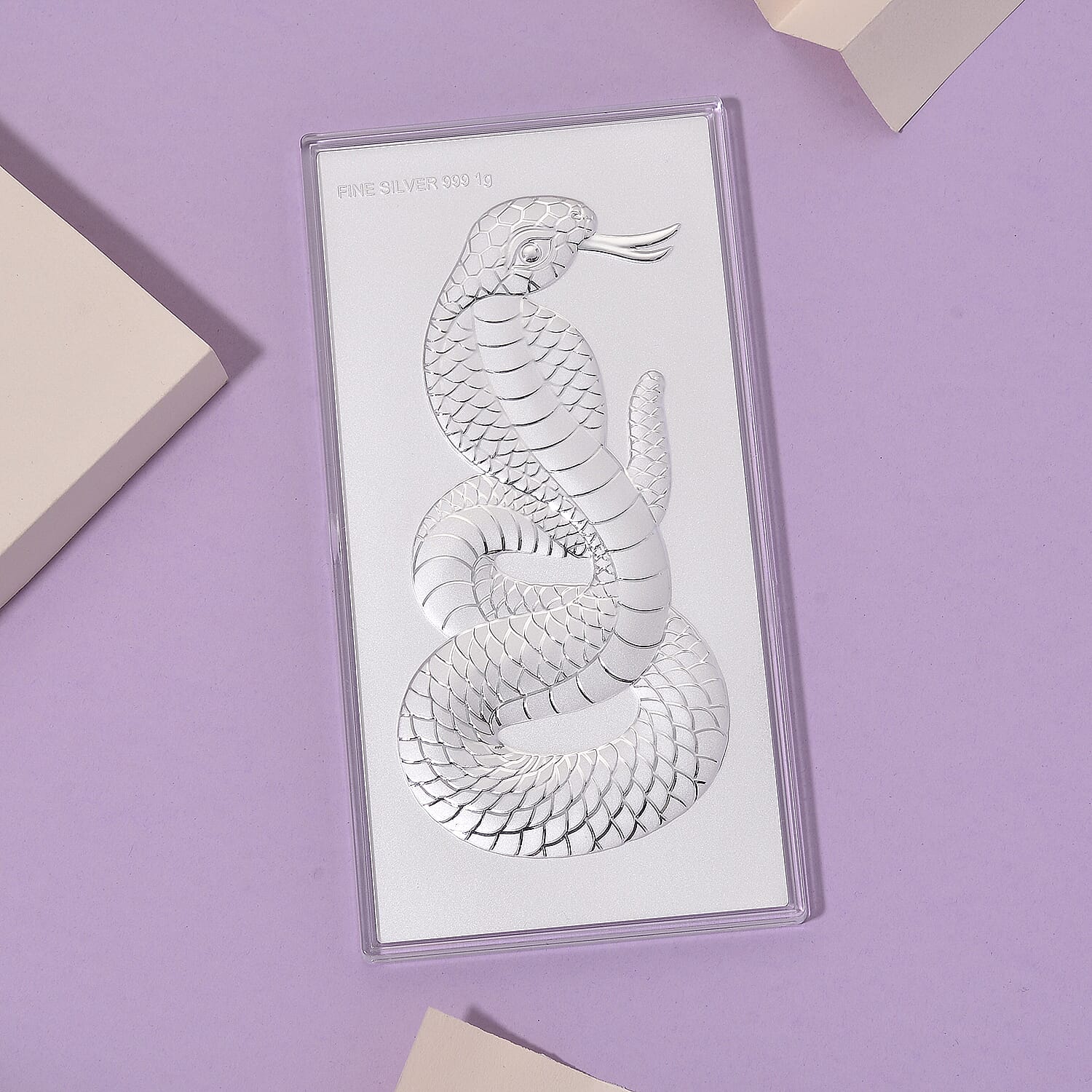 999 Sterling Silver Snake Bar