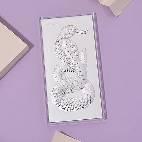 999 Sterling Silver Snake Bar
