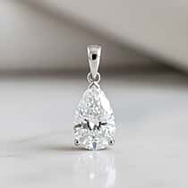 DOORBUSTER DEAL - Luxuriant 950 Platinum IGI Certified Lab Grown Diamond (VS/EF) Pendant 5.00 Ct.