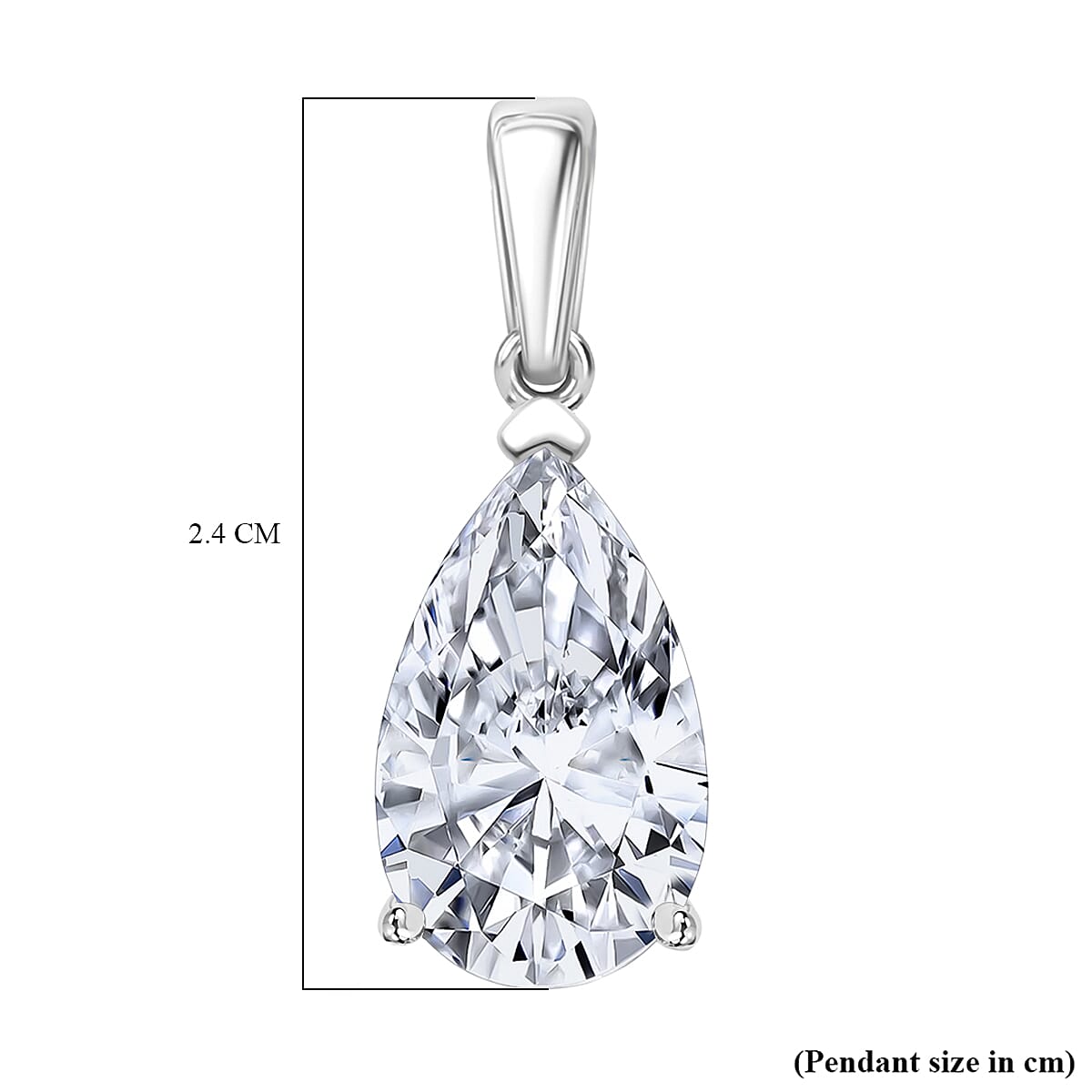 Black Friday Doorbuster Deal - Luxuriant 950 Platinum IGI Certified Lab Grown Diamond (VS-EF) Pendant 5.02 Ct.