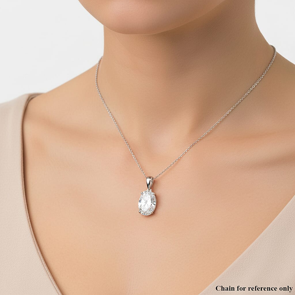 Luxuriant 950 Platinum IGI Certified Lab Grown Diamond (VS-EF) Pendant 5.00 Ct.