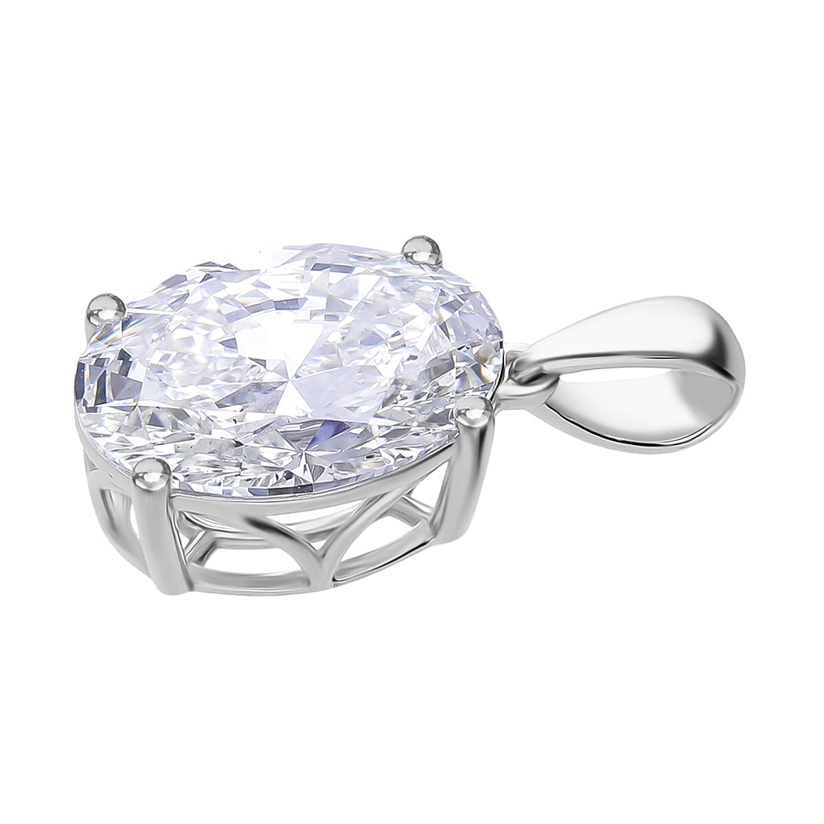 Luxuriant 950 Platinum IGI Certified Lab Grown Diamond (VS-EF) Pendant 5.00 Ct.