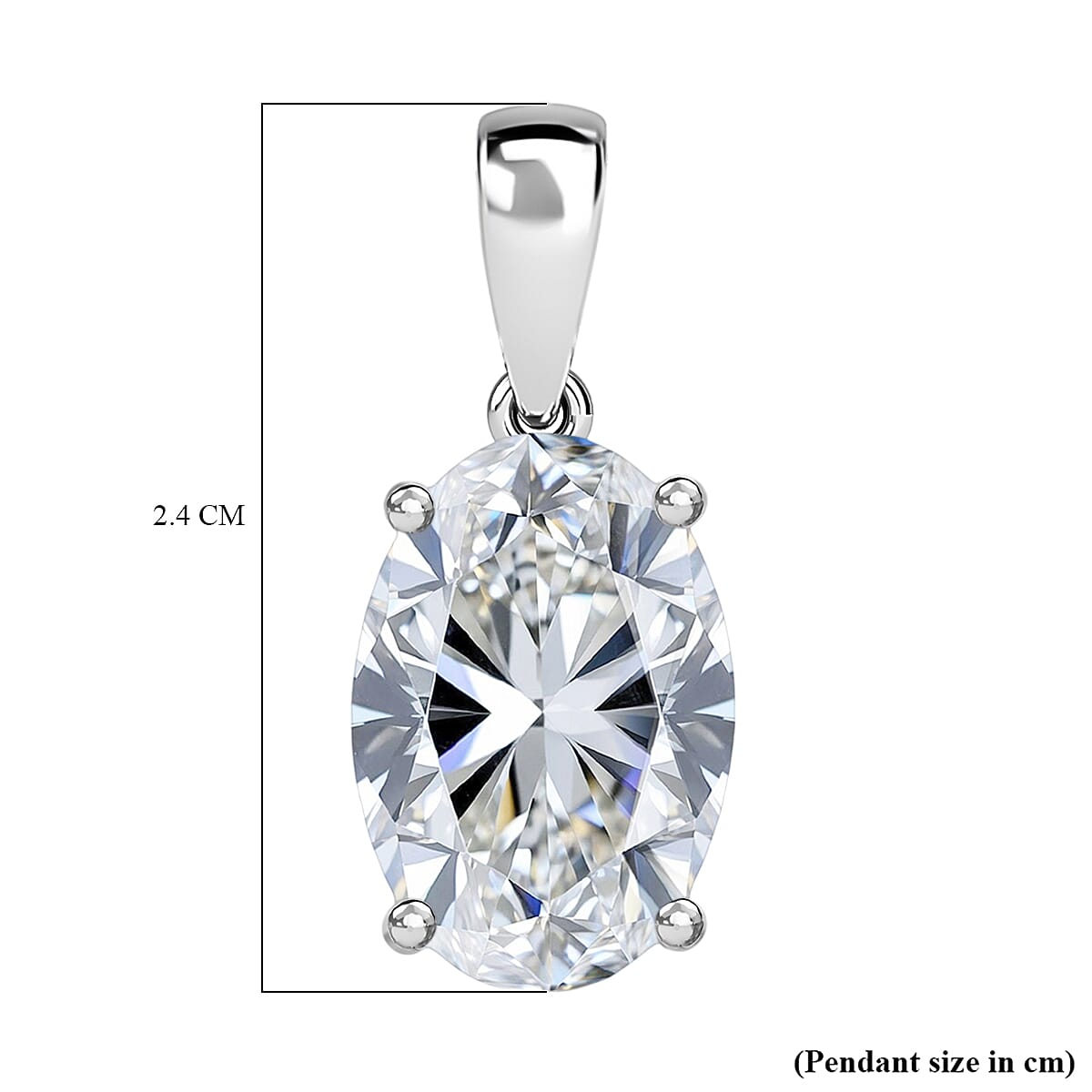 Luxuriant 950 Platinum IGI Certified Lab Grown Diamond (VS-EF) Pendant 5.00 Ct.