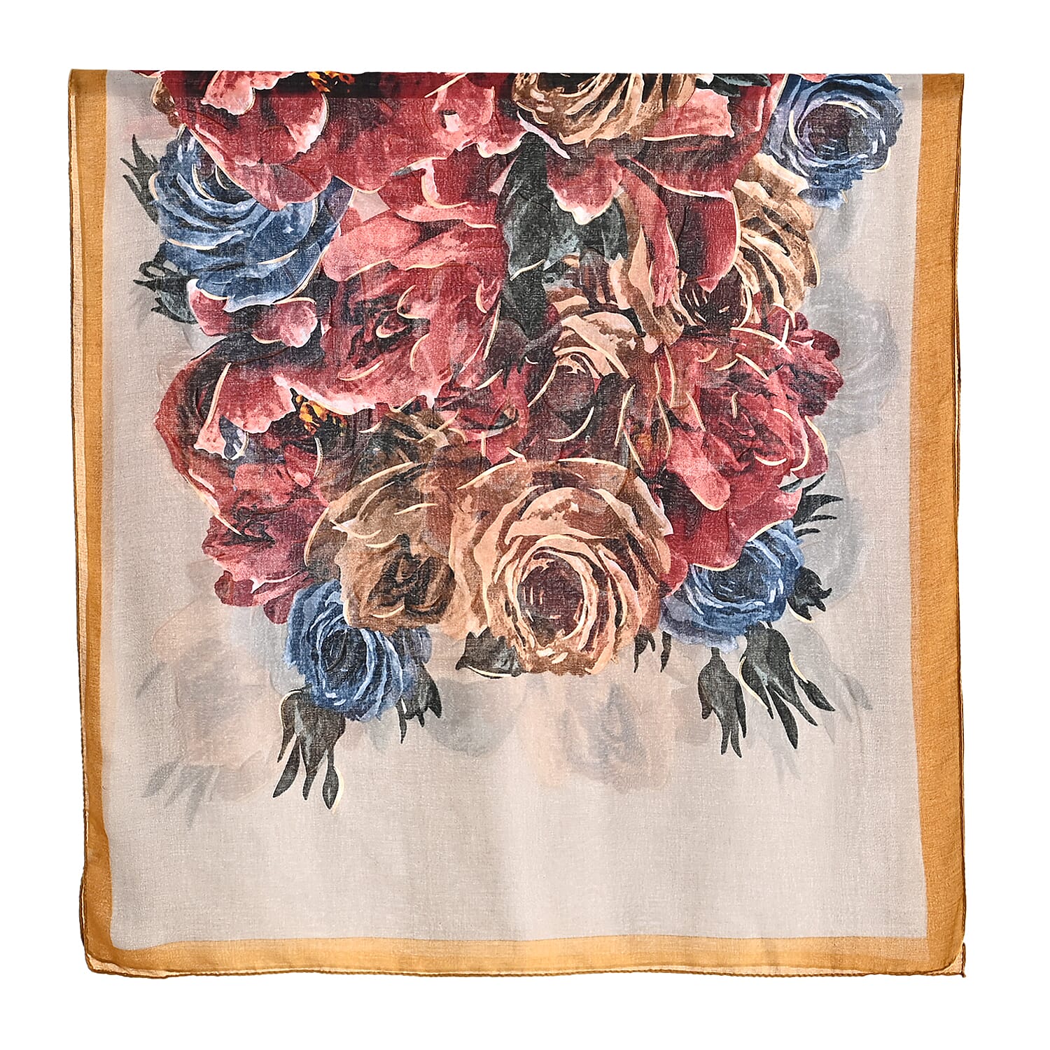 Sequin Scarf (Size - One Size) - Khaki