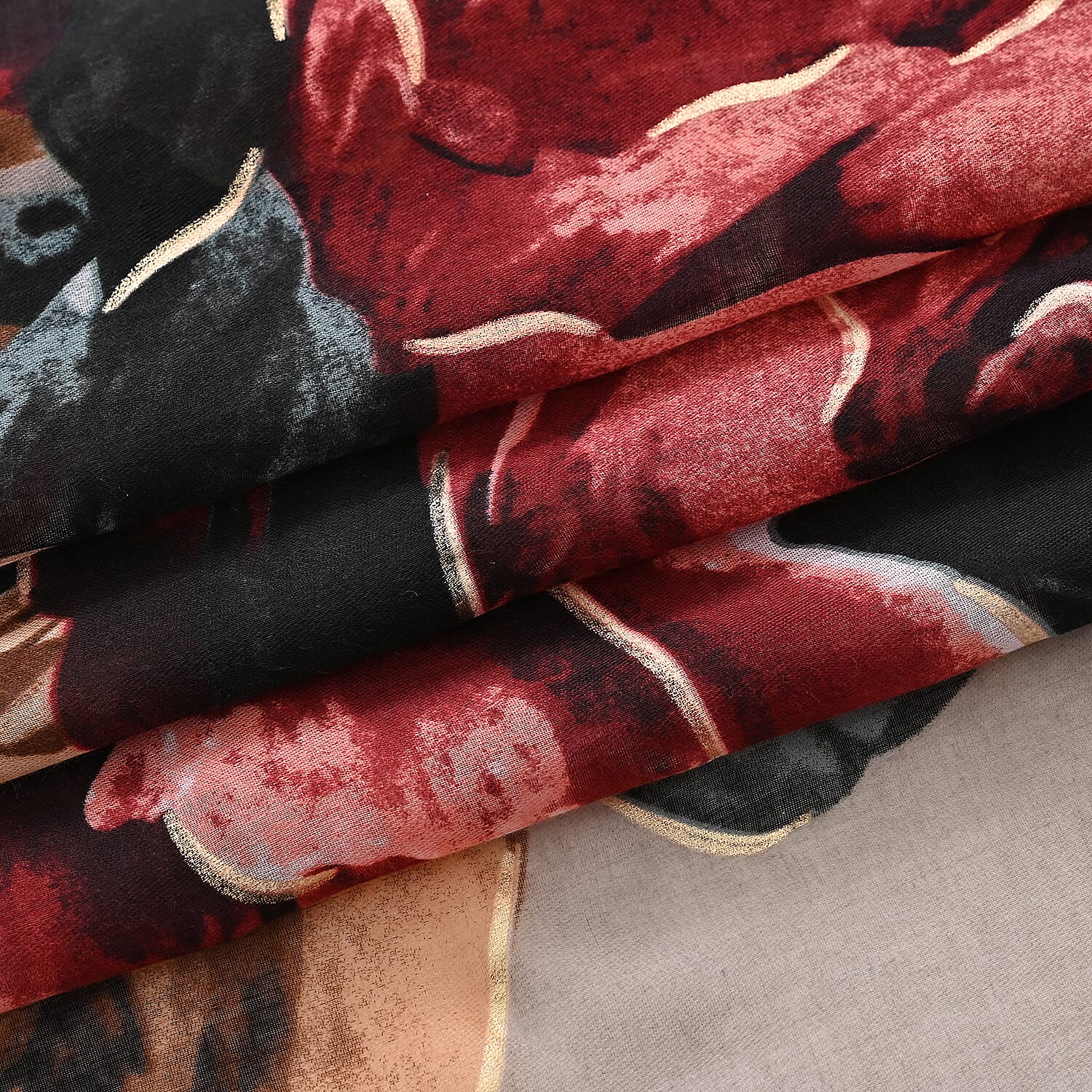 Sequin Scarf (Size - One Size) - Khaki