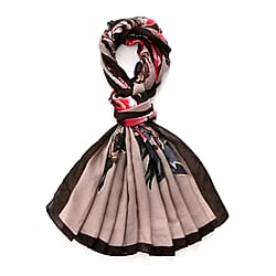 Sequin Scarf (Size - One Size) - Khaki