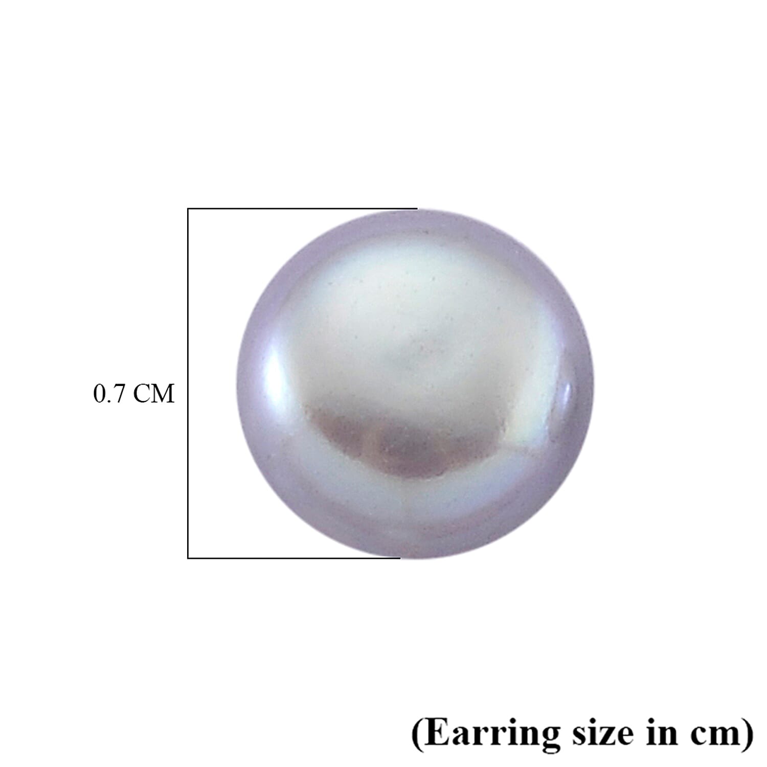 Grey Fresh Water Pearl Earrings with Push Backs