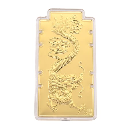 24K Yellow Gold (99.9% Gold Purity) Dragon Embossed Foil