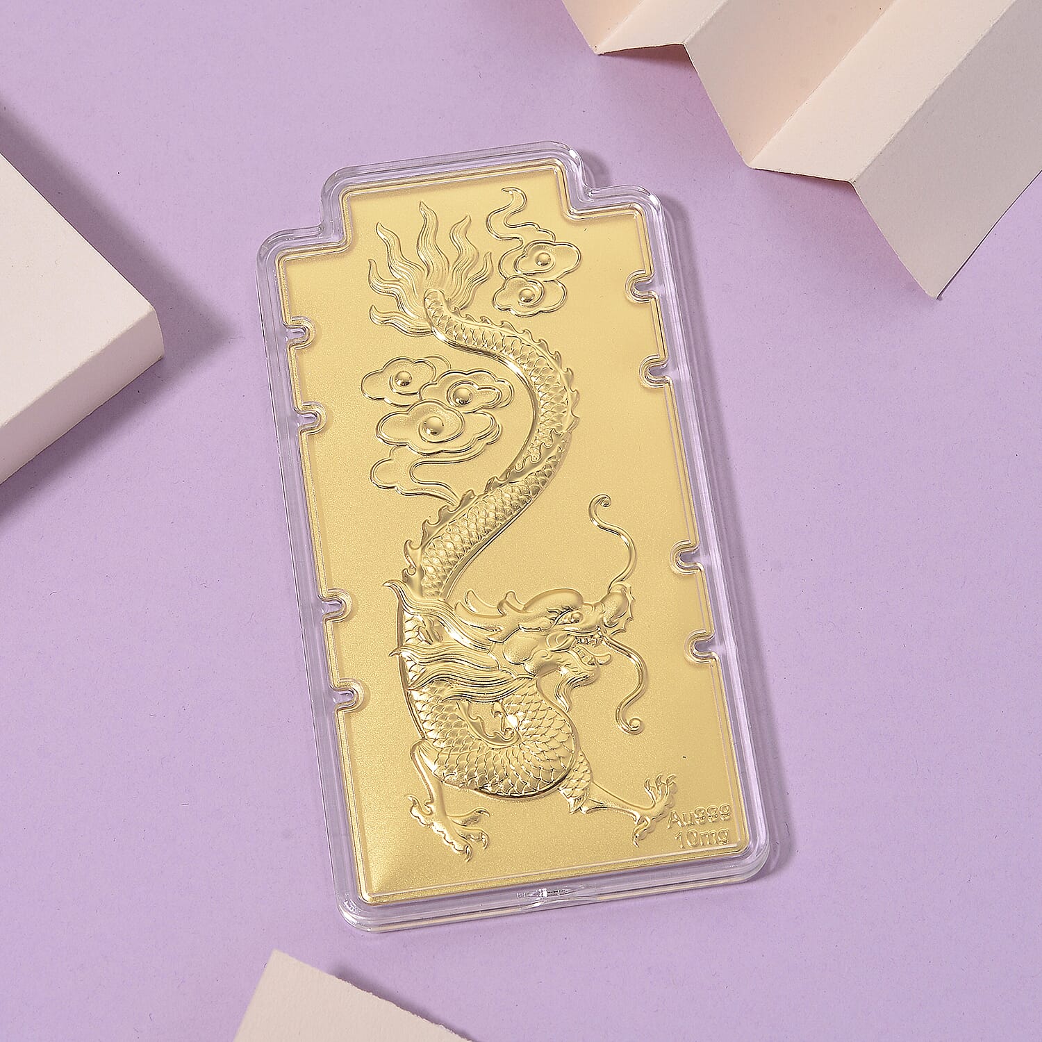 Black Friday Deal - 24K Yellow Gold (99.9% Gold Purity) Dragon Embossed Foil
