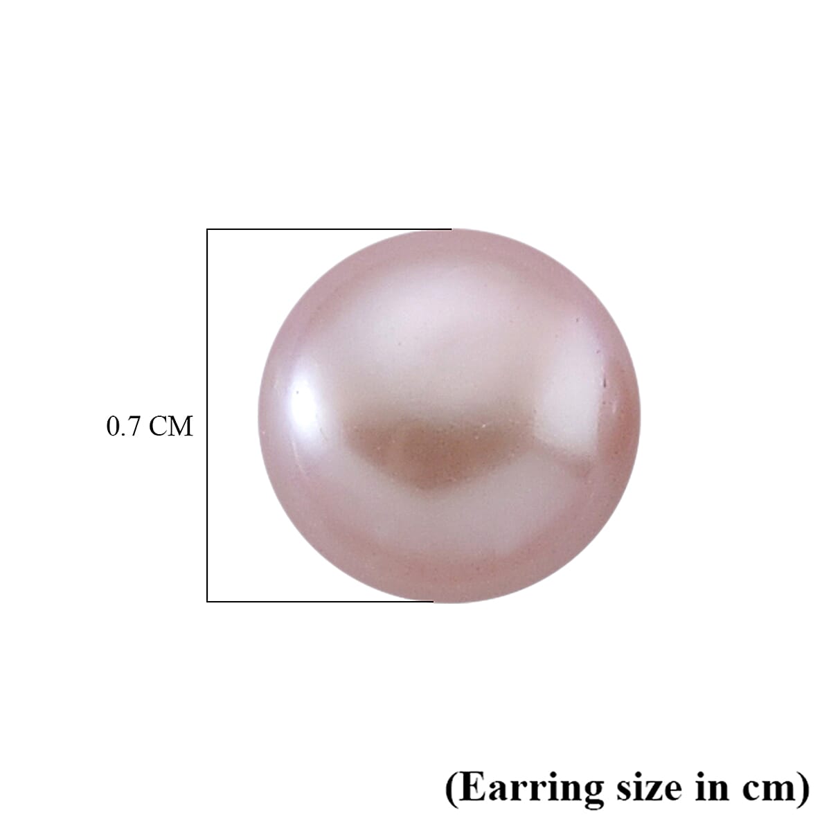 Purple Fresh Water Pearl Beads Earring with Push Back