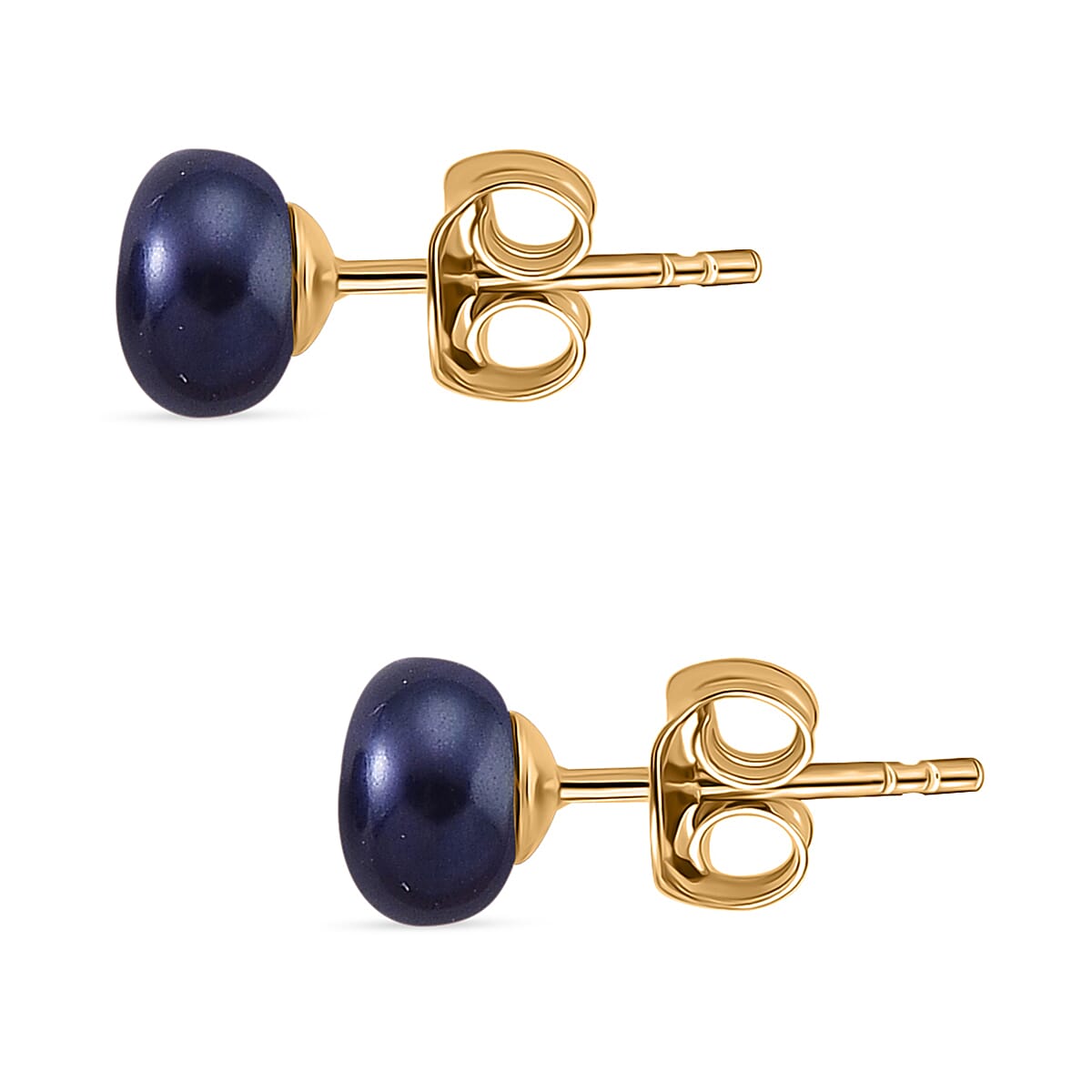 Peacock Fresh Water Pearl Beads Earring with Push Back