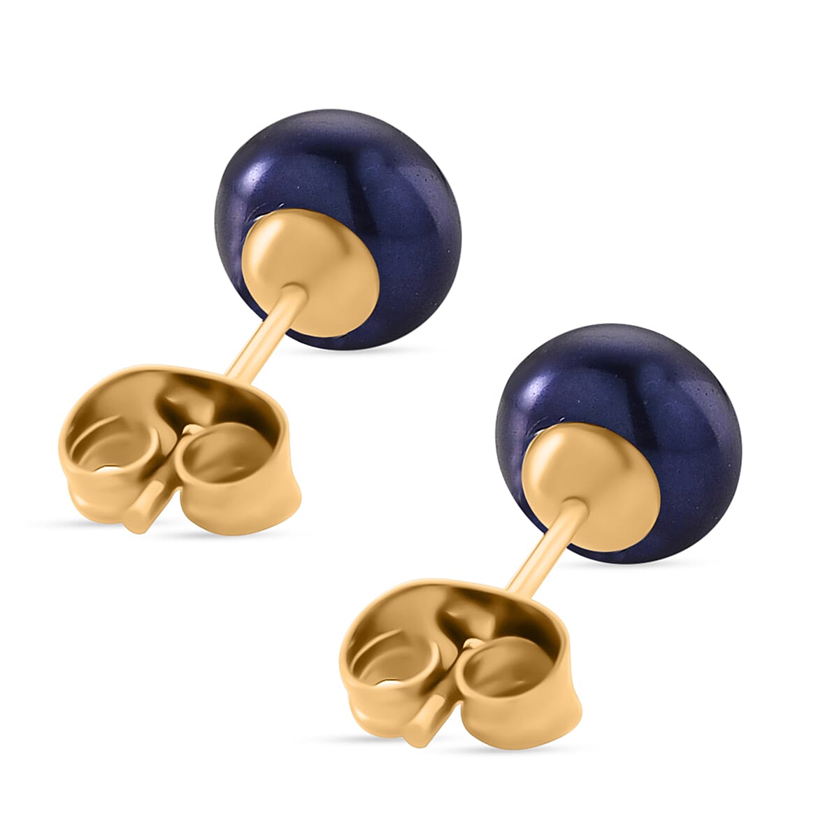 Peacock Fresh Water Pearl Beads Earring with Push Back