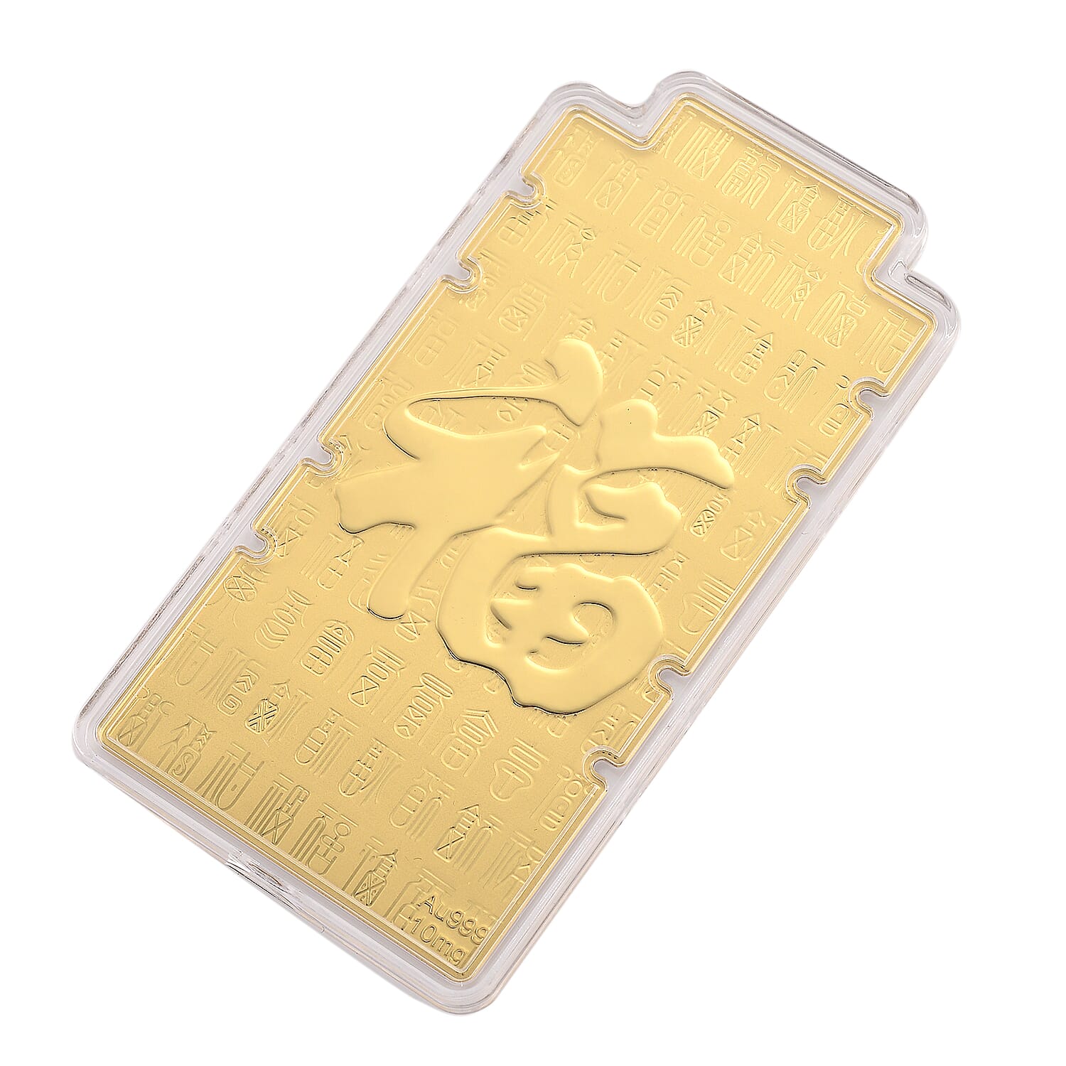 24K Yellow Gold (99.9% Gold Purity) FU Embossed Foil (100 x 50 MM)