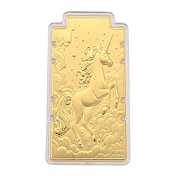 24K Yellow Gold (99.9% Purity) Large Horse Embossed Collectable - Symbolise Energy, Success & Freedom